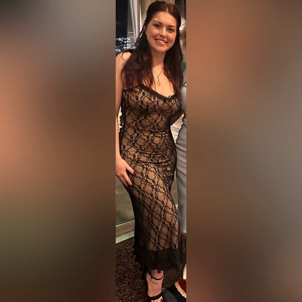 Elegant Black Lace Dress